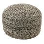 Voir la diapositive 1 : Paris Prix Pouf Design  Miami  50cm Noir & Blanc