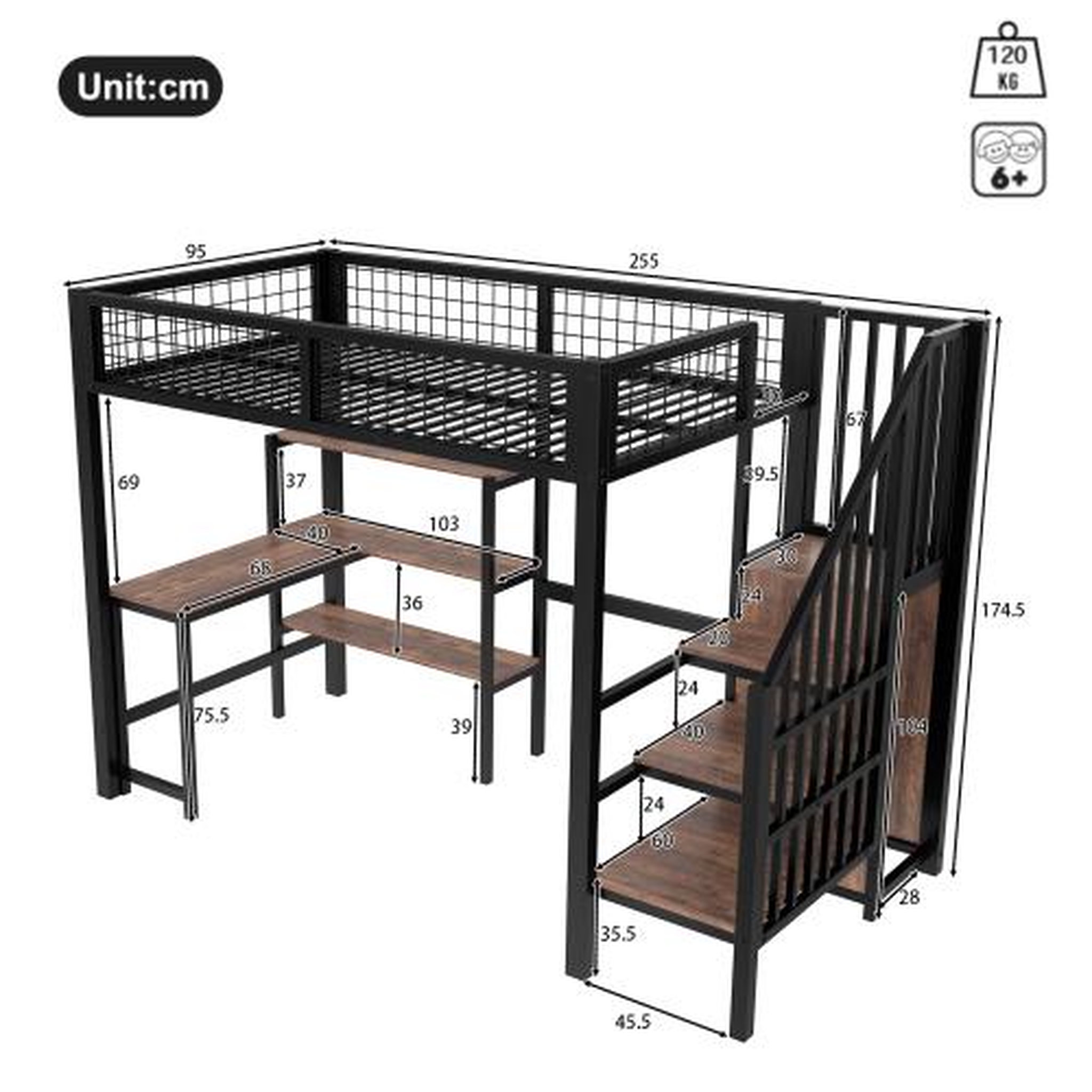 Voir la diapositive 3 : MERAX Lit mezzanine