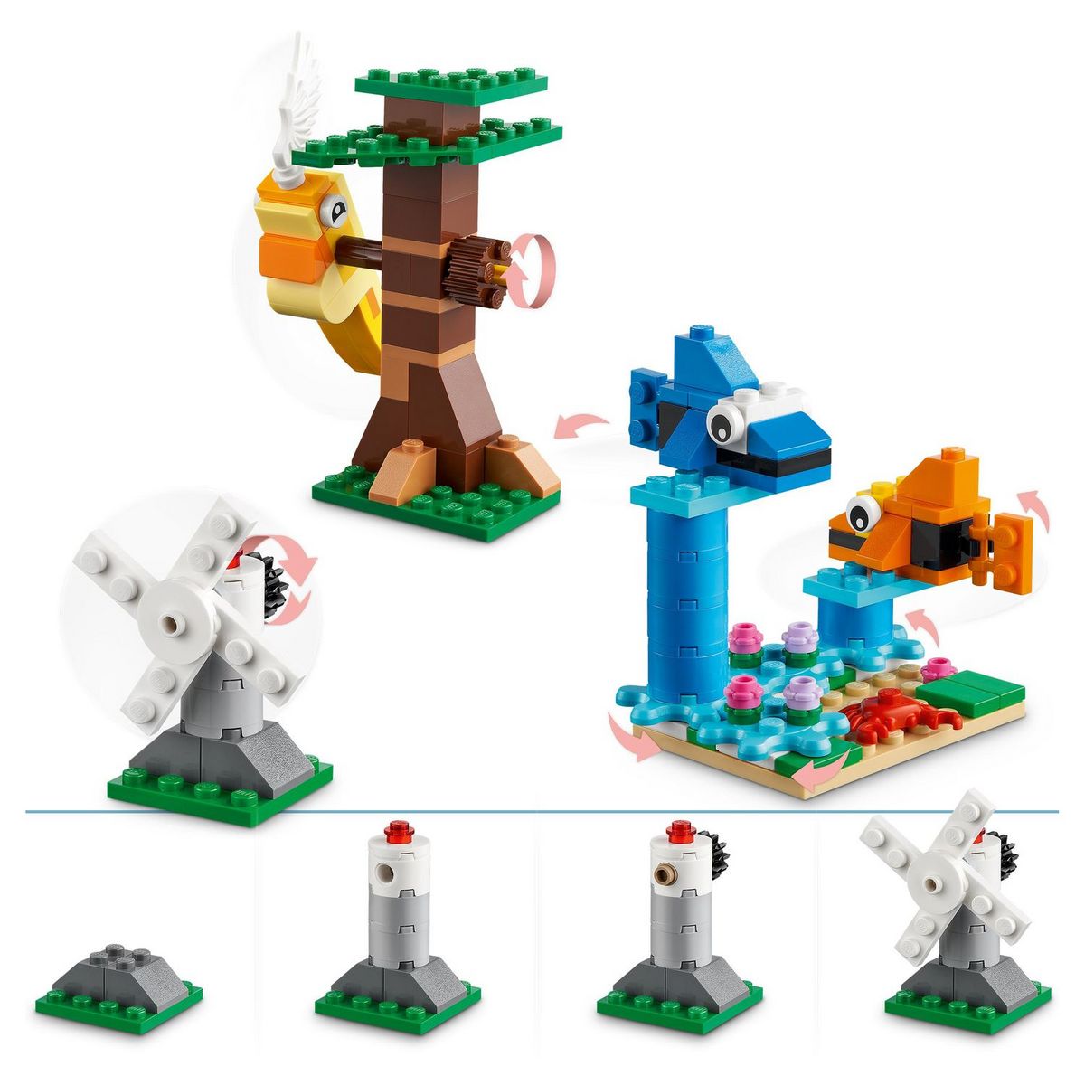 LEGO Classic 11019 - Briques et Fonctionnalités, Jouets de Construction Enfants