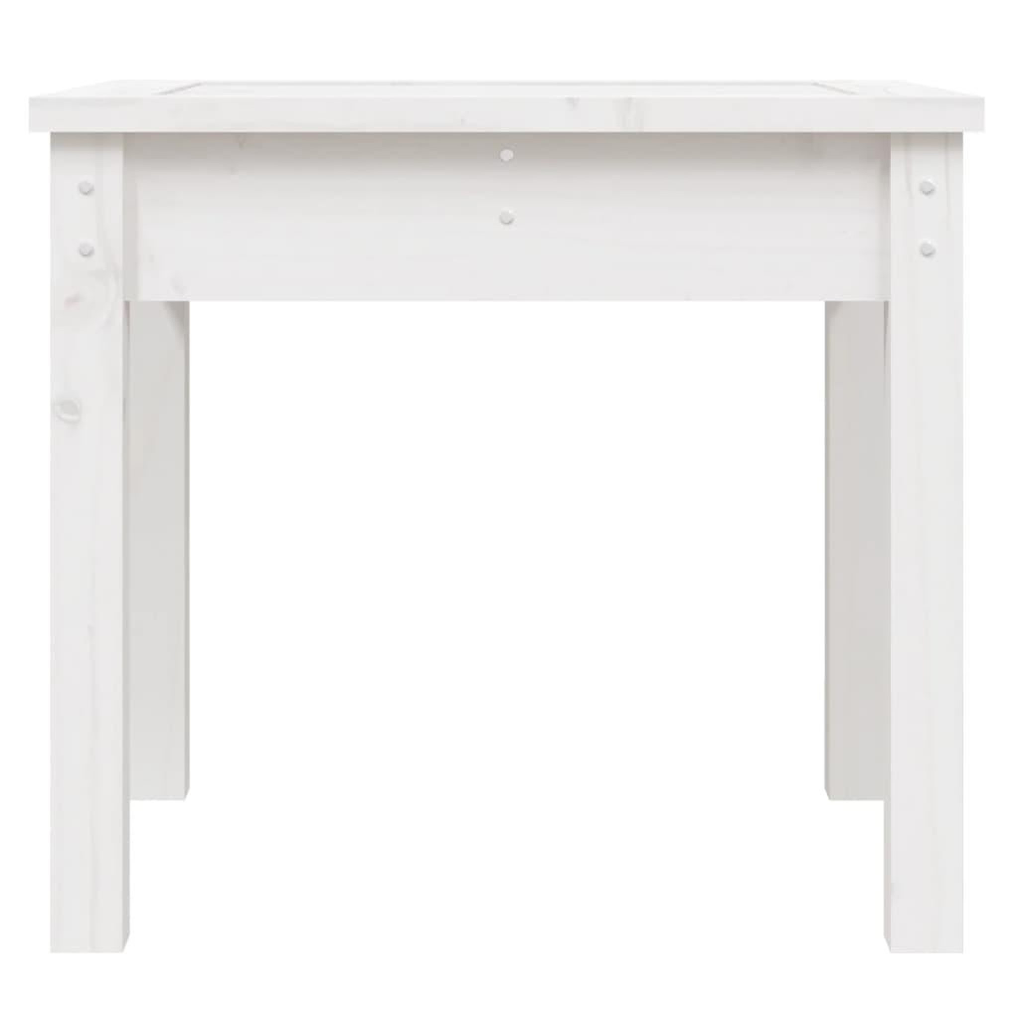 Voir la diapositive 4 : VIDAXL Banc de jardin blanc 50x44x45 cm bois massif de pin