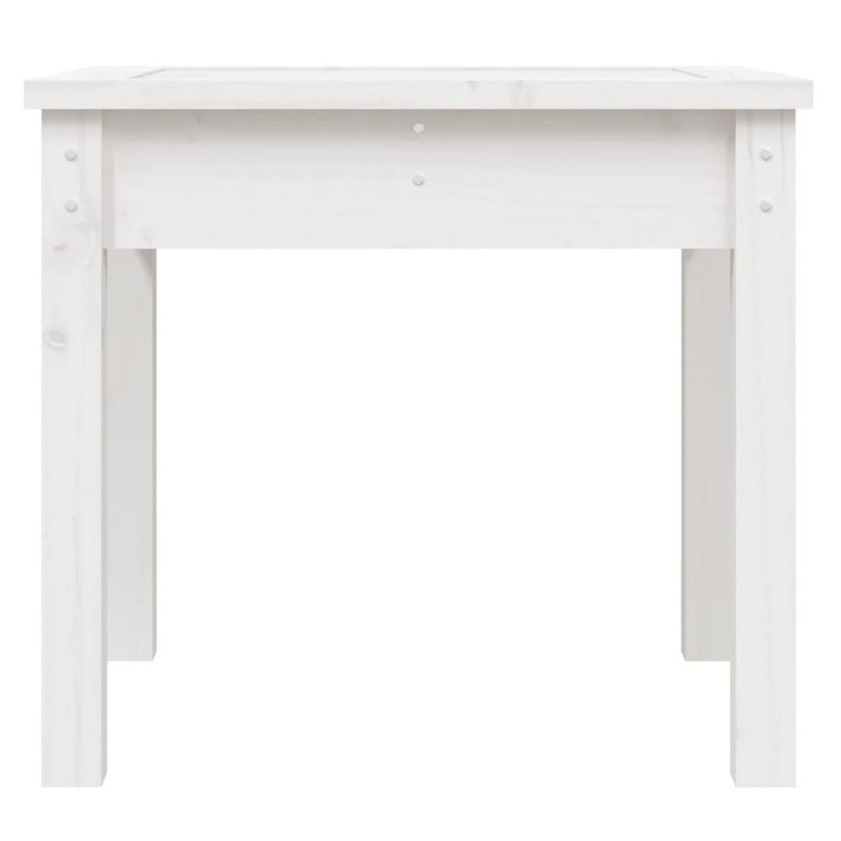 VIDAXL Banc de jardin blanc 50x44x45 cm bois massif de pin