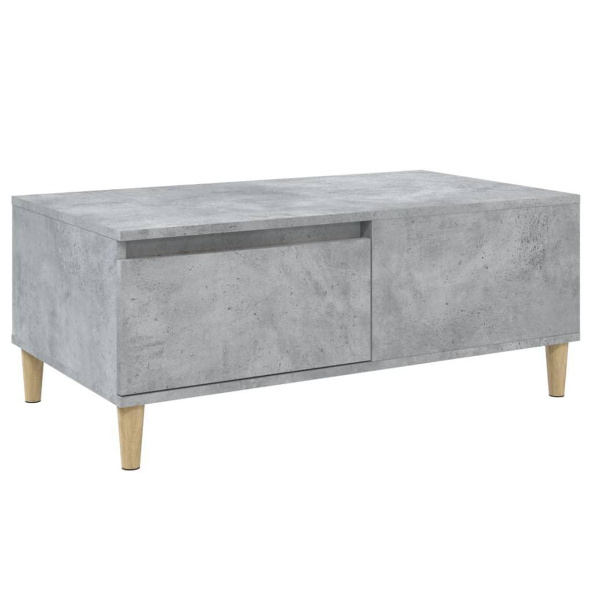 VIDAXL Table basse Gris beton 90x50x36,5 cm Bois d'ingenierie