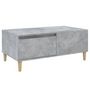 Voir la diapositive 2 : VIDAXL Table basse Gris beton 90x50x36,5 cm Bois d'ingenierie
