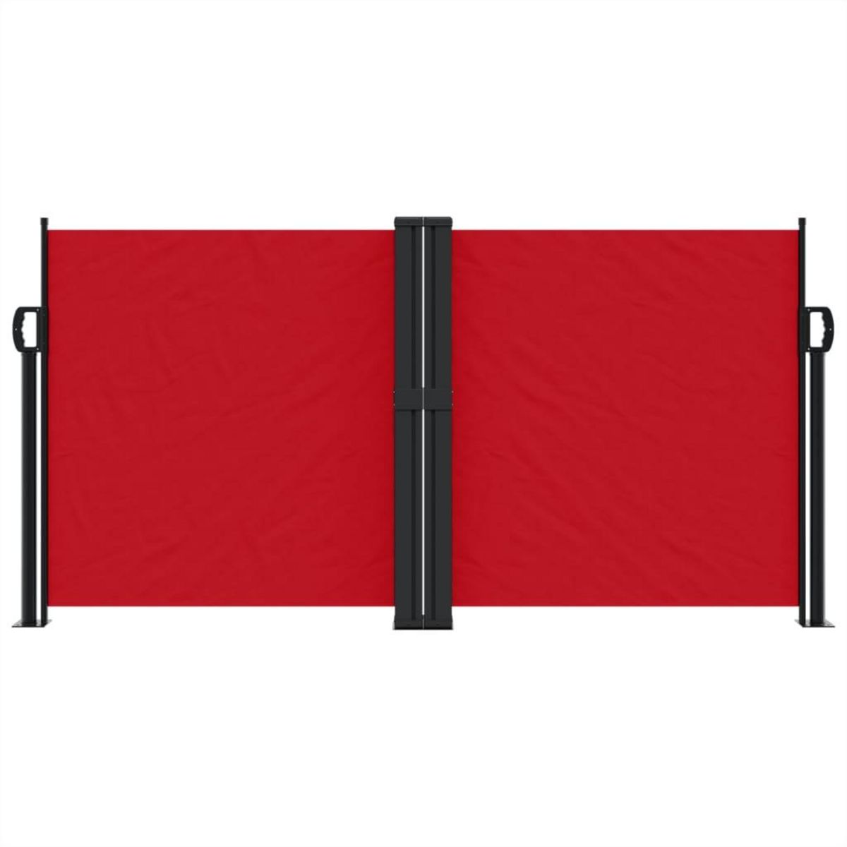 VIDAXL Auvent lateral retractable rouge 120x1200 cm