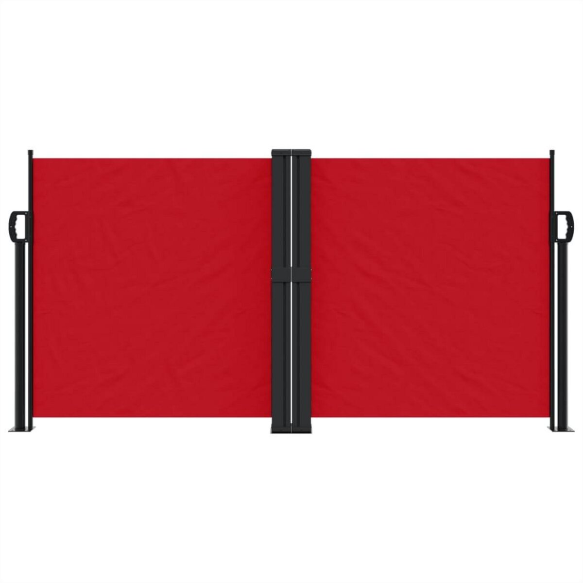 VIDAXL Auvent lateral retractable rouge 120x1200 cm