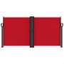 Voir la diapositive 3 : VIDAXL Auvent lateral retractable rouge 120x1200 cm
