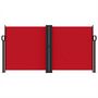 Voir la diapositive 3 : VIDAXL Auvent lateral retractable rouge 120x1200 cm