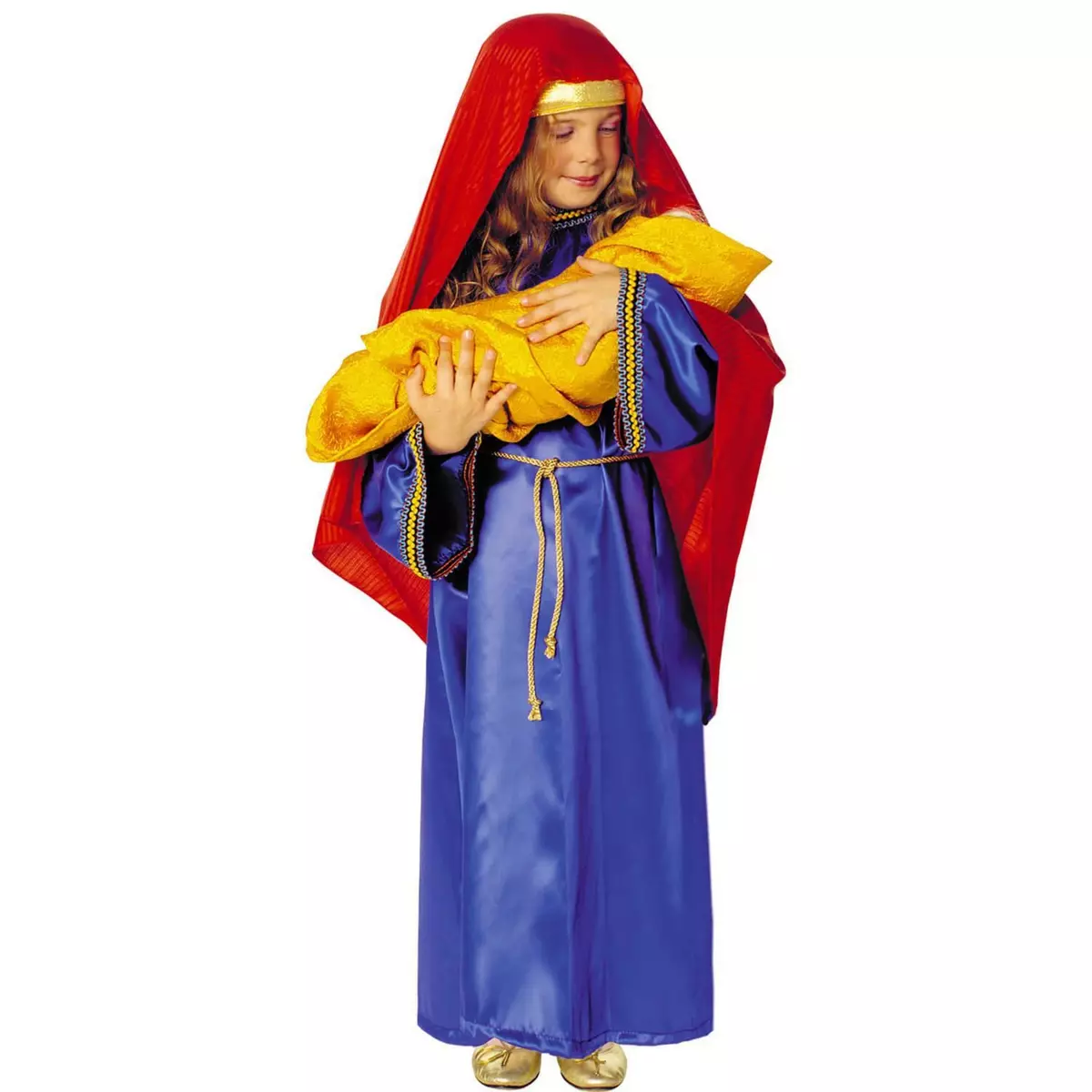  Costume Vierge Marie - Fille - 5/6 ans (110 à 116 cm)