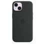 Voir la diapositive 3 : APPLE Coque en silicone avec MagSafe pour Apple iPhone 14 Minuit