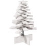 Voir la diapositive 2 : VIDAXL Arbre de Noël en bois pour decoration blanc 60 cm pin massif