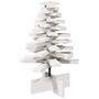 Voir la diapositive 2 : VIDAXL Arbre de Noël en bois pour decoration blanc 60 cm pin massif
