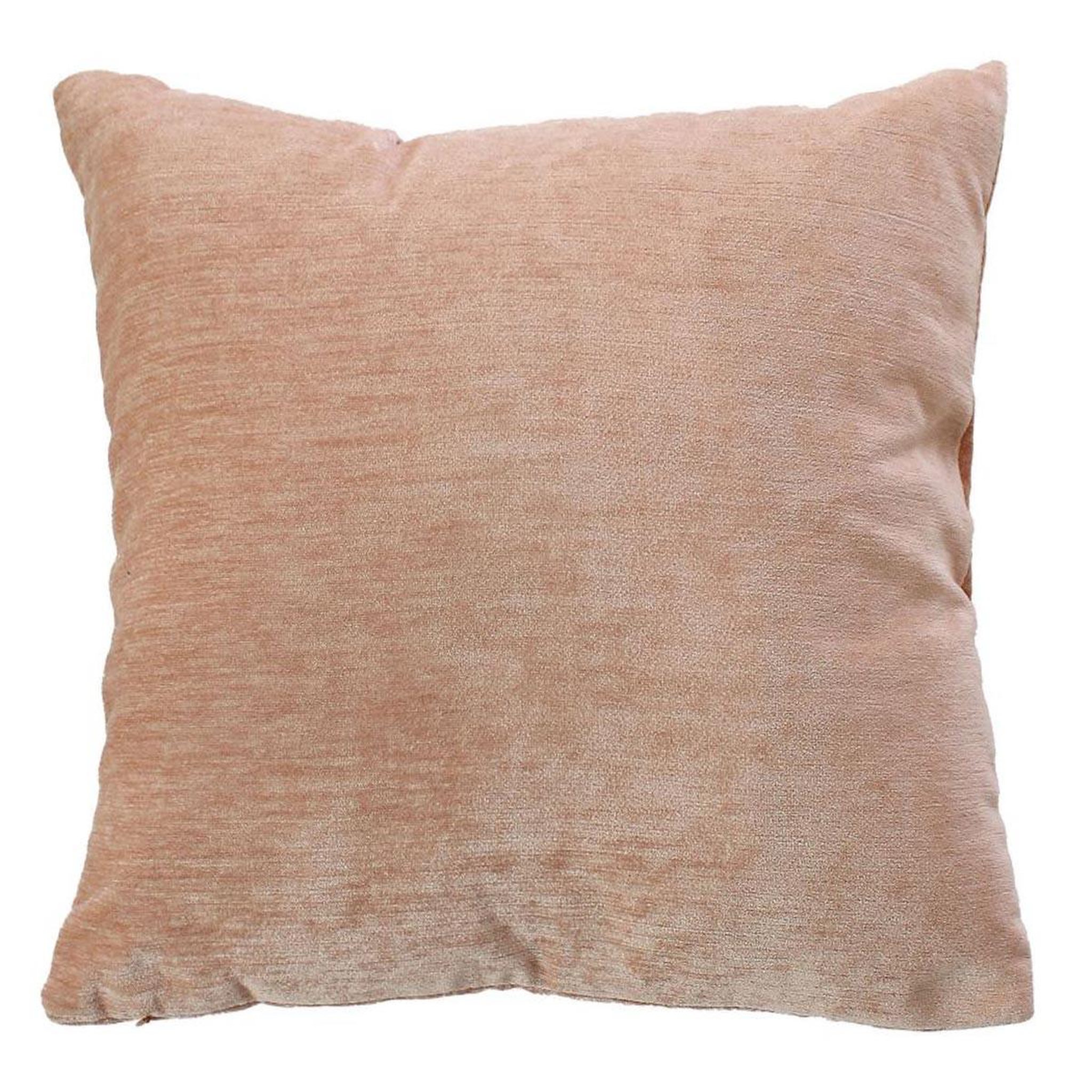 ENJOY HOME Coussin déco en velours  velvet  40x40cm pêche