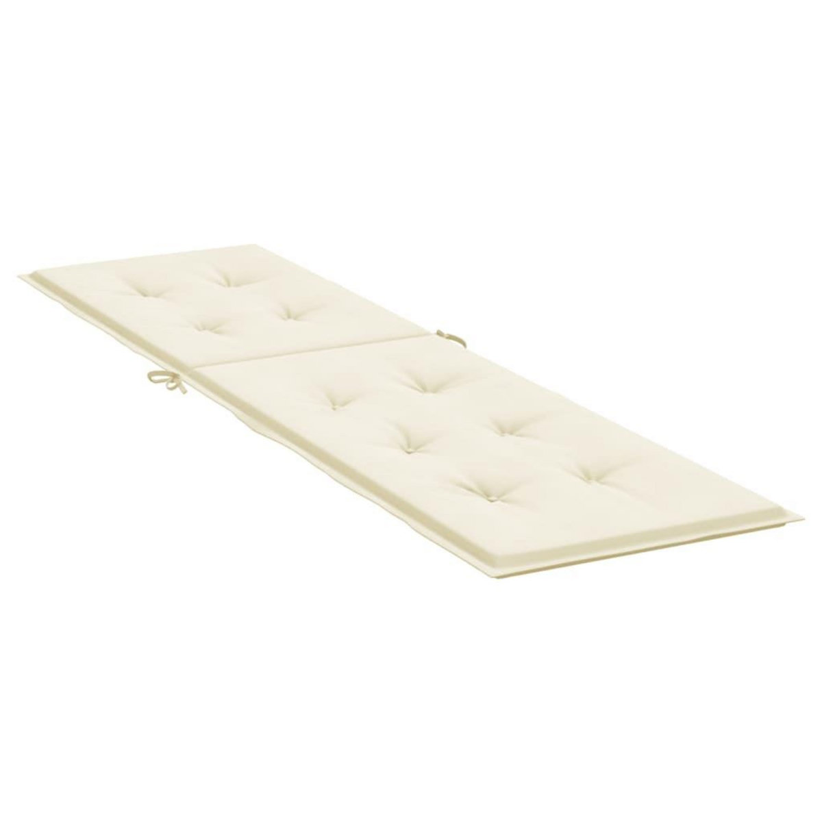 VIDAXL Coussin de chaise de terrasse creme (75+105)x50x4 cm