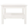 Voir la diapositive 3 : VIDAXL Table basse Blanc 55x55x40 cm Bois massif de pin
