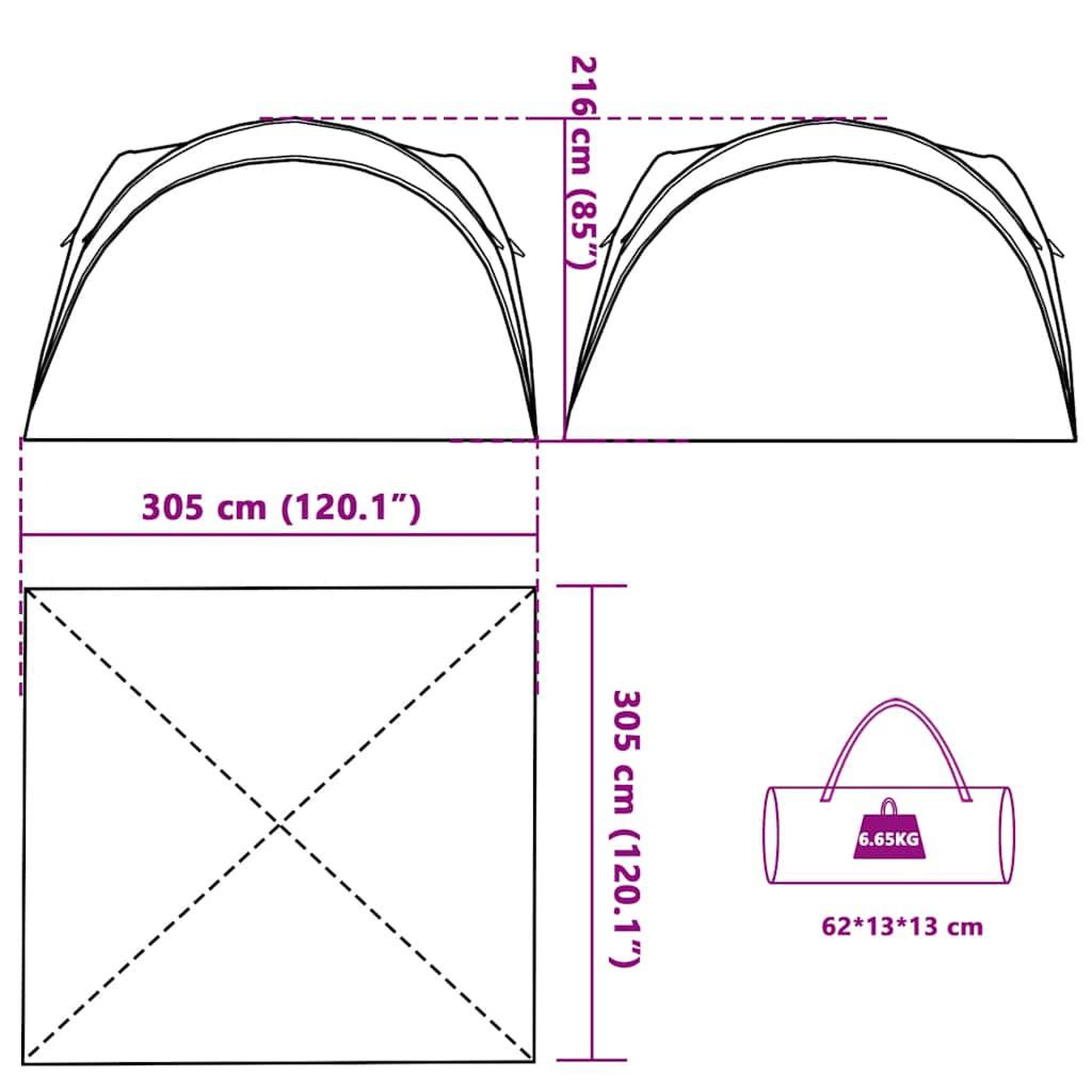 Voir la diapositive 6 : VIDAXL Tente de reception blanc impermeable
