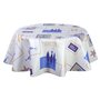 Voir la diapositive 1 : TOILINUX Nappe en toile cirée ronde Dune - Diam. 150 cm - Ecru