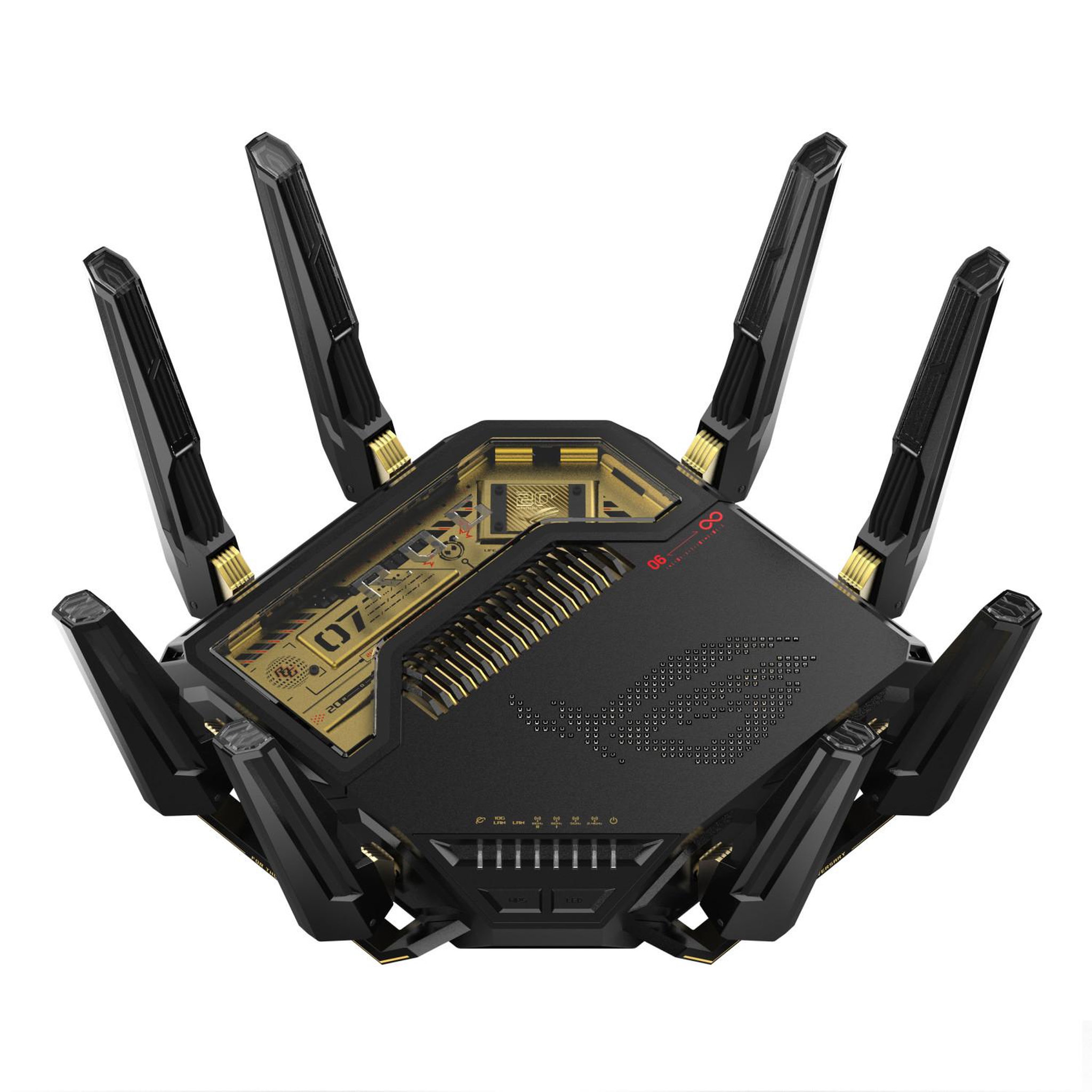 Voir la diapositive 2 : ASUS Asus rog rapture gt-be98 routeur sans fil 10 gigabit ethernet quad-band (2.4 ghz / 5 ghz-1 / 5 ghz-2 / 6 ghz) noir