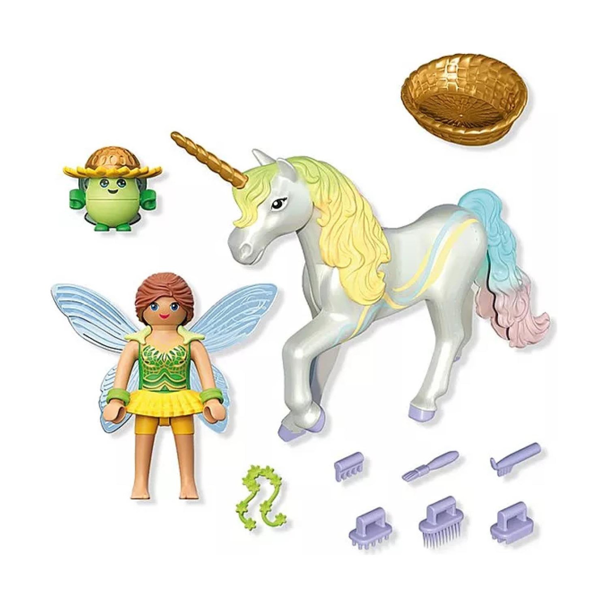 Voir la diapositive 3 : PLAYMOBIL Magic Unicorns Licorne Fleur d'arc-en-ciel avec fée