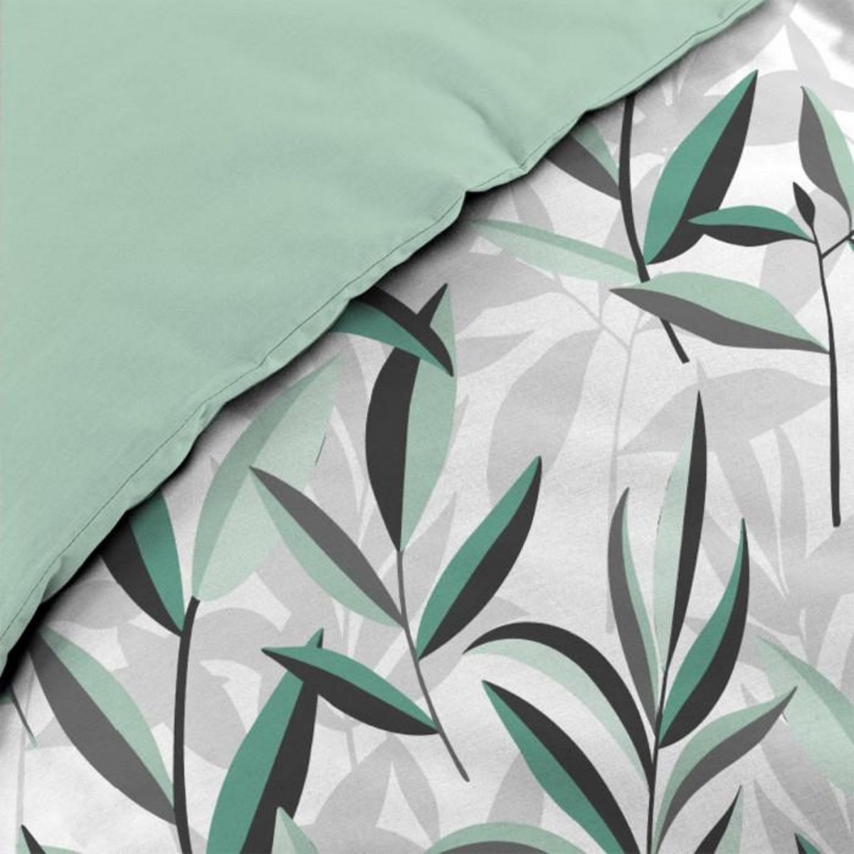 Paris Prix Parure de Lit 3 Pièces  Eldorado  240x220cm Vert