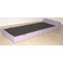 Voir la diapositive 2 : Chauffeuse convertible 1 place en tissu uni CHAPI