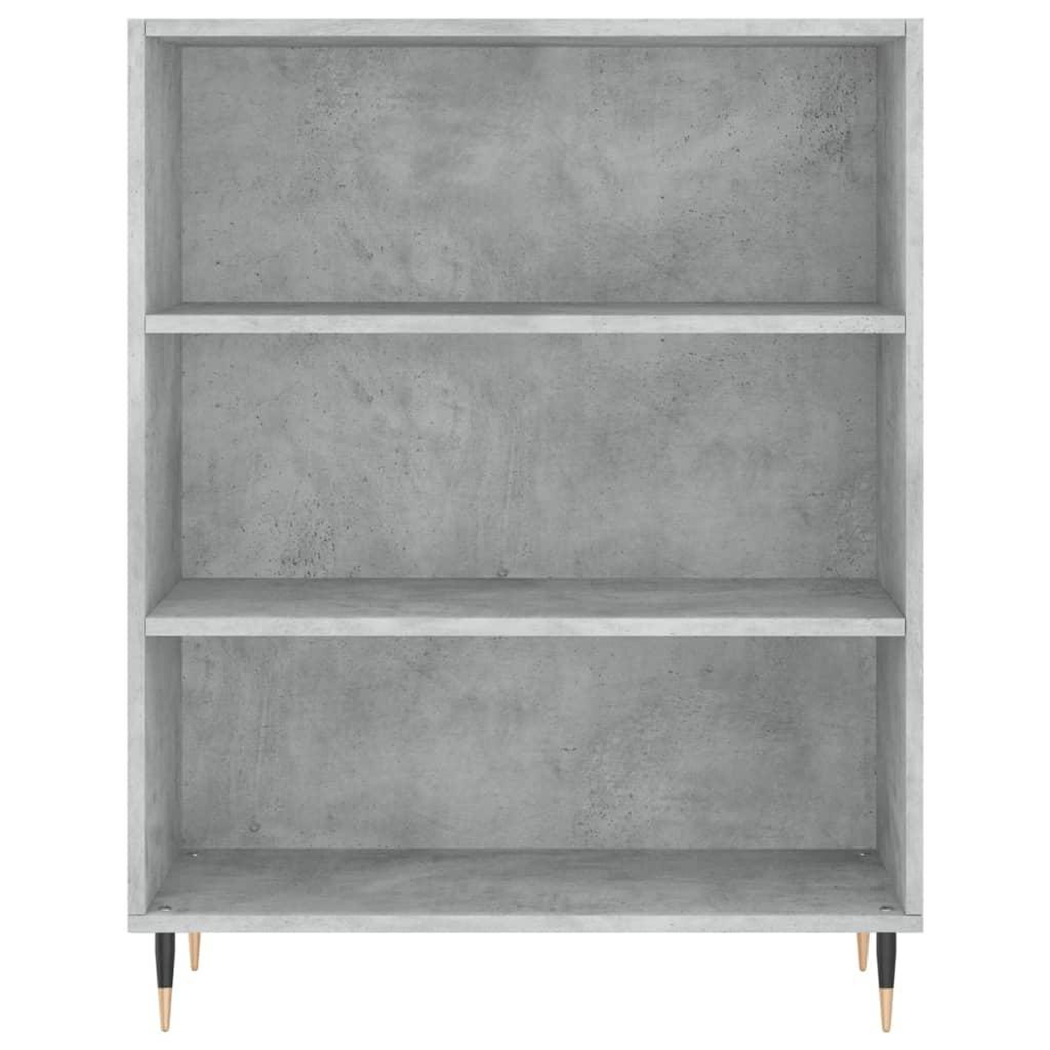Voir la diapositive 5 : VIDAXL Buffet gris beton 69,5x32,5x180 cm bois d'ingenierie