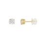 Voir la diapositive 1 : L'ATELIER D'AZUR Boucles d'Oreilles Or Jaune et Zirconiums Rond