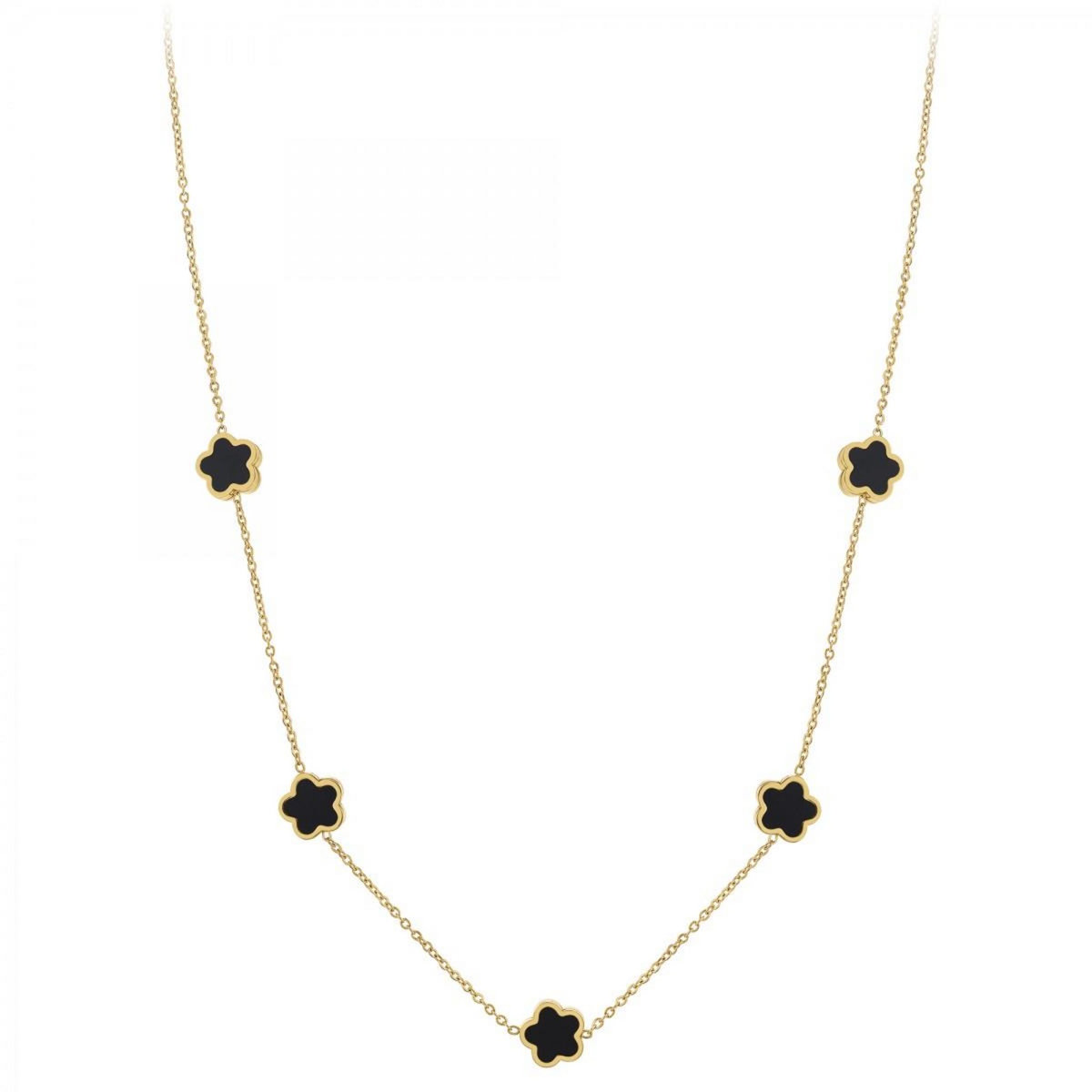 SC BOHEME Collier fleurs par SC Bohème en acier inoxydable