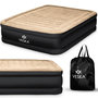 Voir la diapositive 1 : BLUMIE Matelas gonflable 2 places avec pompe électrique intégré - Beige