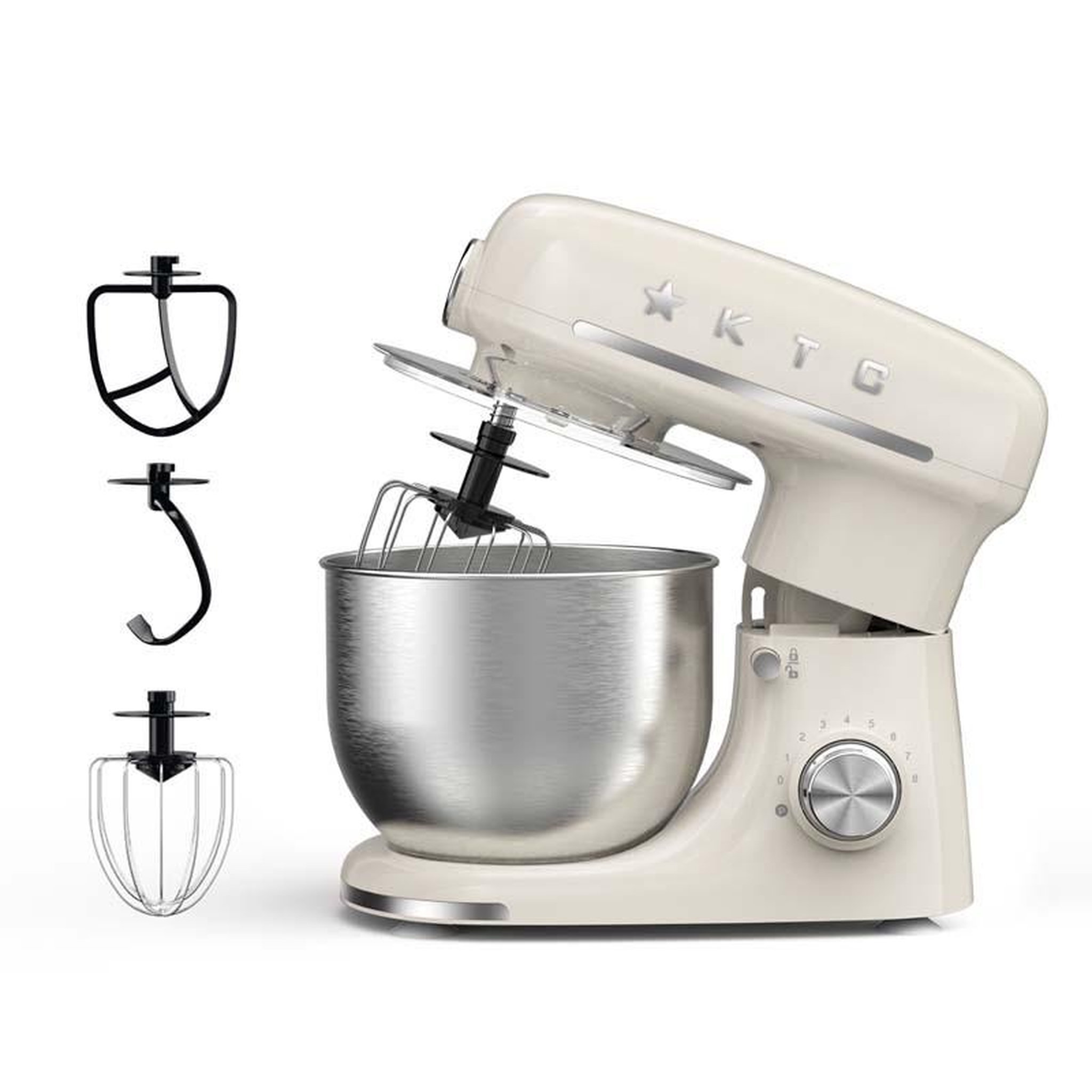 Voir la diapositive 3 : KITCHENCOOK Robot pétrin 5l inspiron cream kitchencook