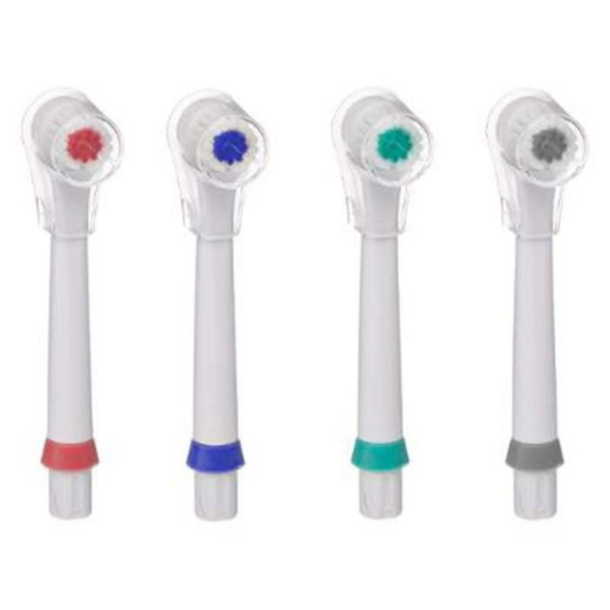 Paris Prix Lot de 4 Têtes Brosse à Dents  Électrique  9cm Blanc