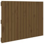 Voir la diapositive 2 : VIDAXL Tete de lit murale Marron miel 95,5x3x60 cm Bois massif de pin