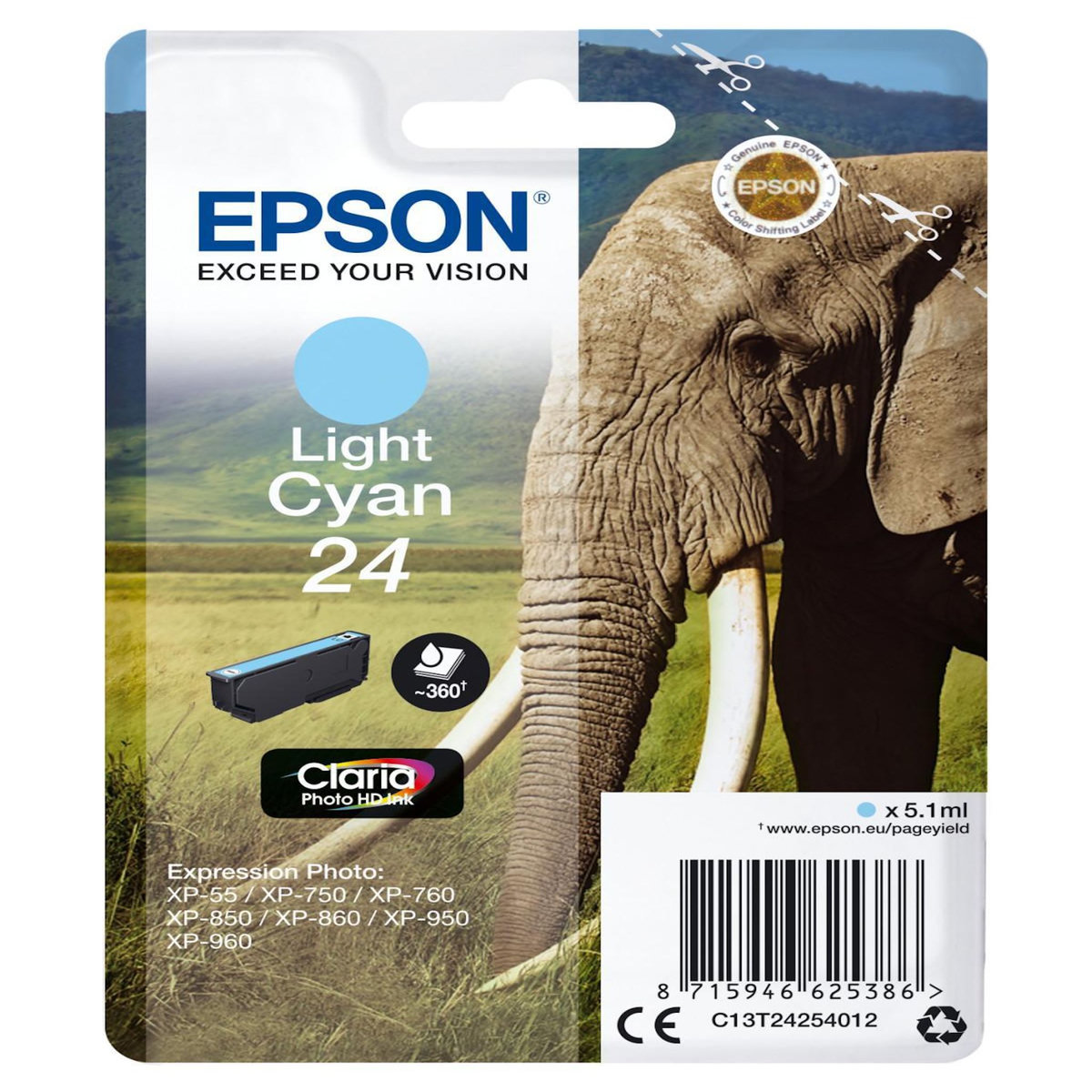 Epson Cartouche d encre Epson Elephant cyan clair