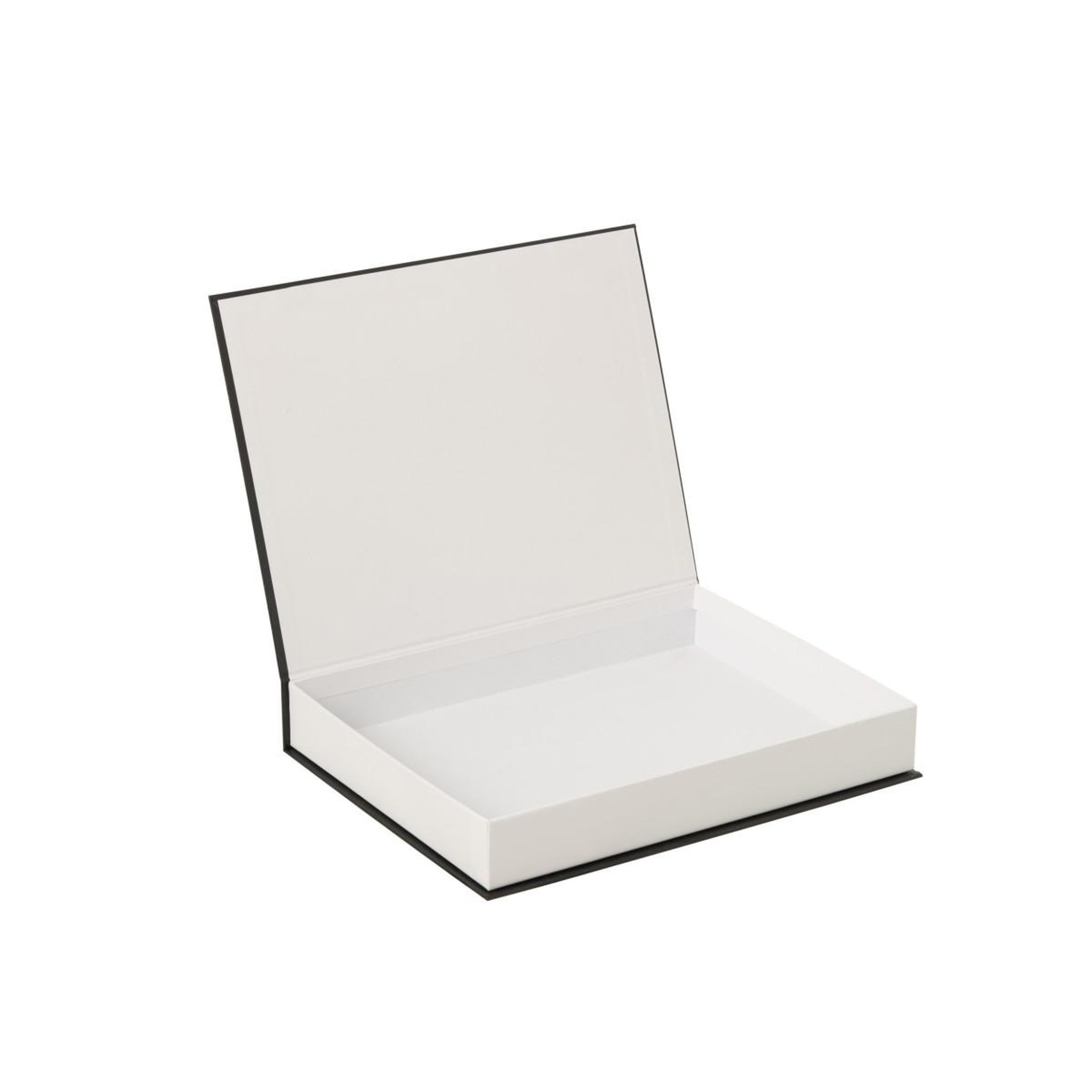 Voir la diapositive 2 : J-LINE Lot de 4 boîtes livres  city map  33cm blanc & noir