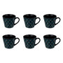 Voir la diapositive 1 : SECRET DE GOURMET Lot de 6 Mugs  Jiling  30cl Bleu Indigo