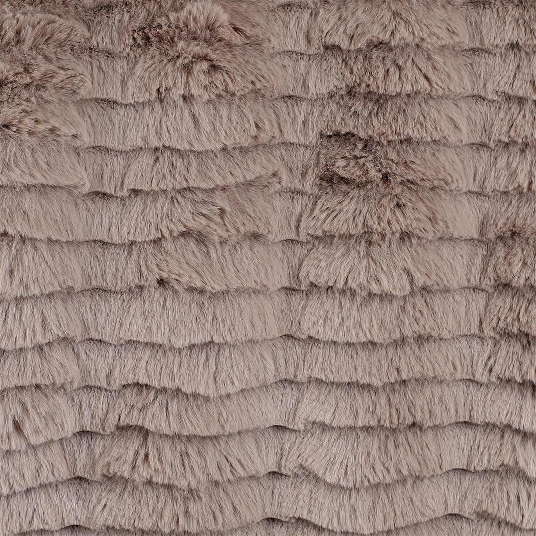 Voir la diapositive 3 : The Home Deco Factory Plaid imitation fourrure  opulence  120x150cm taupe