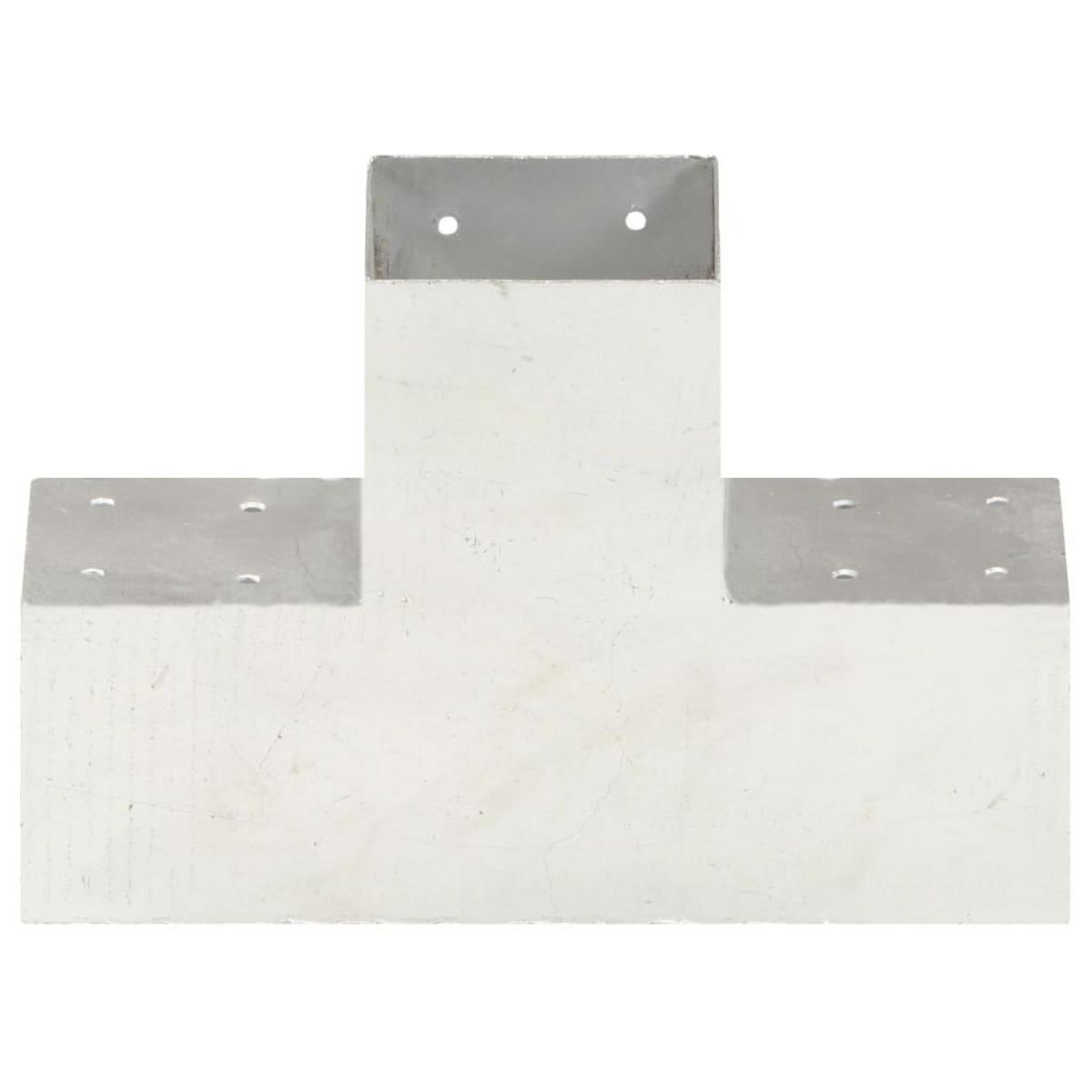 VIDAXL Connecteurs de poteau 4pcs Forme en X Metal galvanise 101x101mm