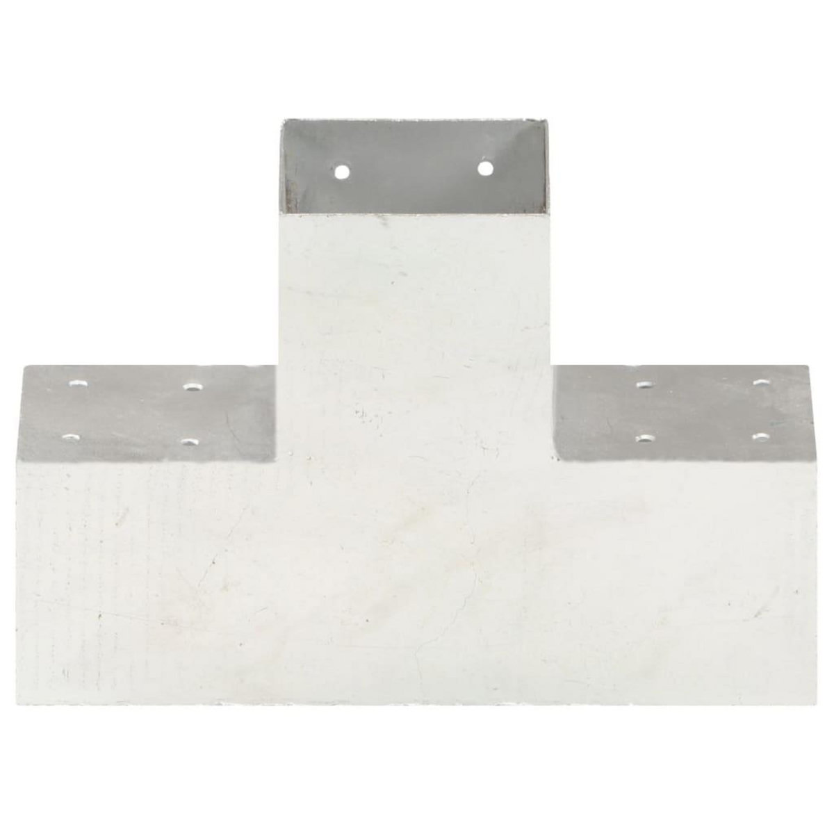 VIDAXL Connecteurs de poteau 4pcs Forme en X Metal galvanise 101x101mm