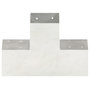 Voir la diapositive 4 : VIDAXL Connecteurs de poteau 4pcs Forme en X Metal galvanise 101x101mm
