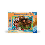 RAVENSBURGER Puzzle 100 pièces XXL Ravensburger Explorer de nouveaux mondes Disney Vaiana 2
