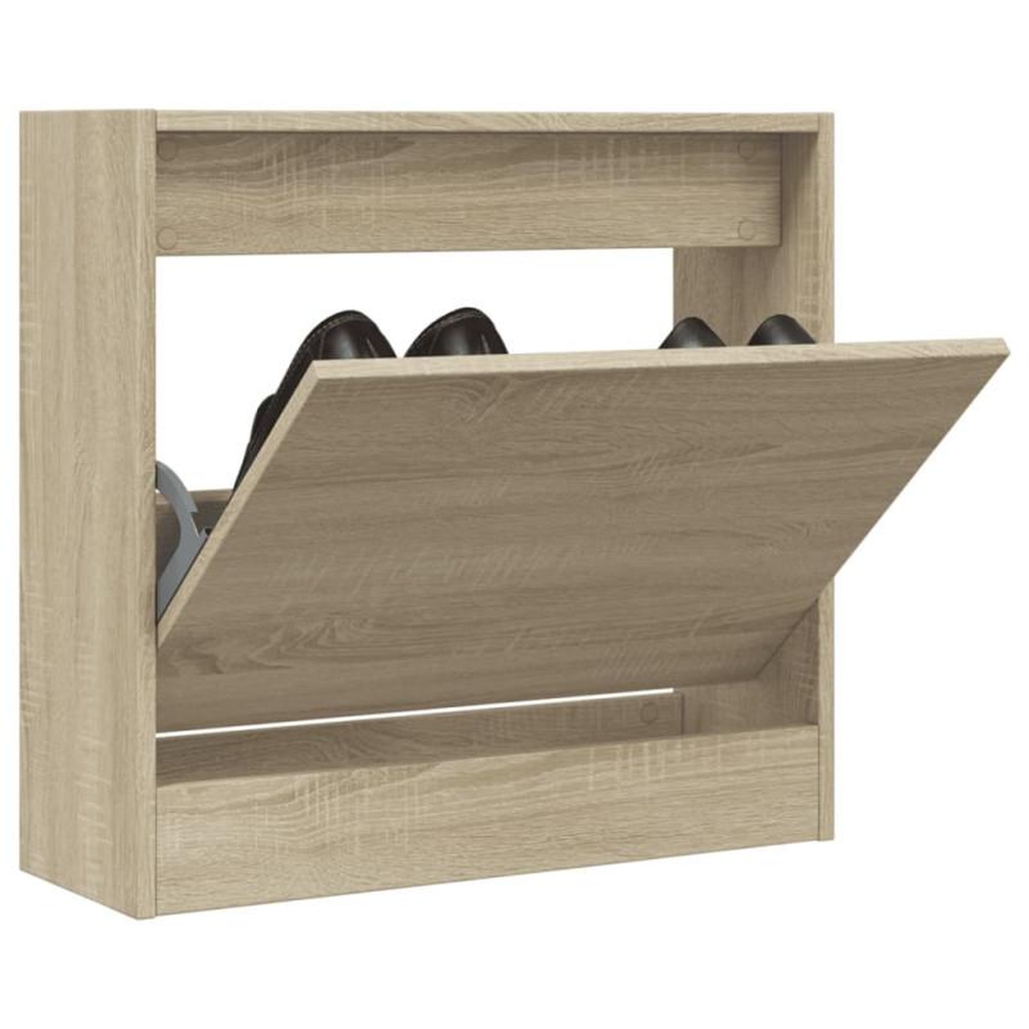 VIDAXL Armoire à chaussures chêne sonoma 60x21x57 cm bois d ingénierie