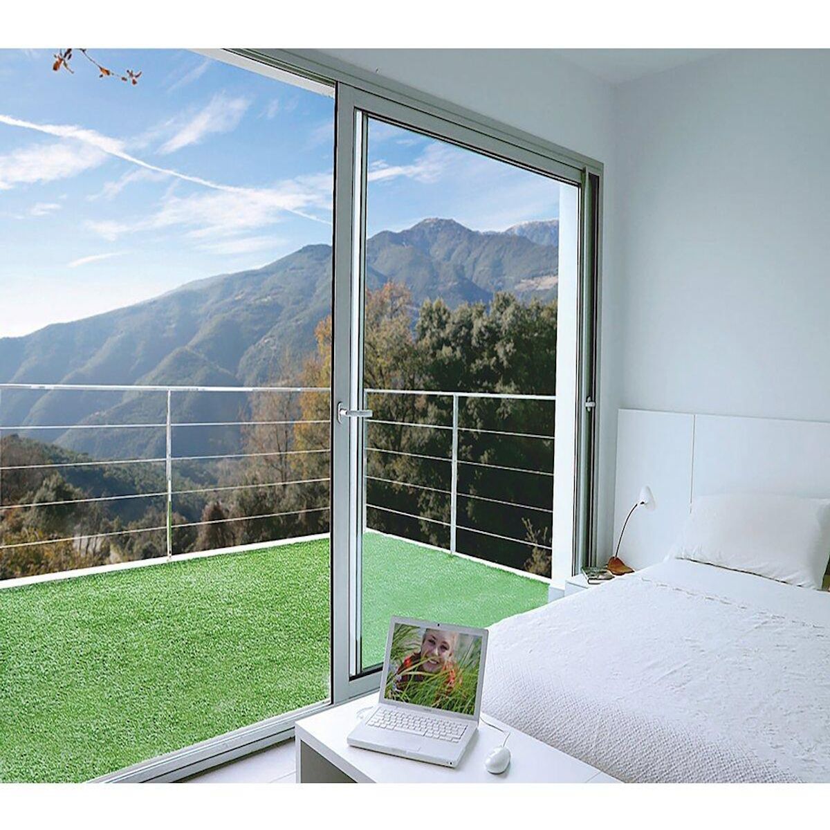 Nortene Gazon synthétique -   Green Lubeck 7    -  1 x 5  m - 7 mm - Vert