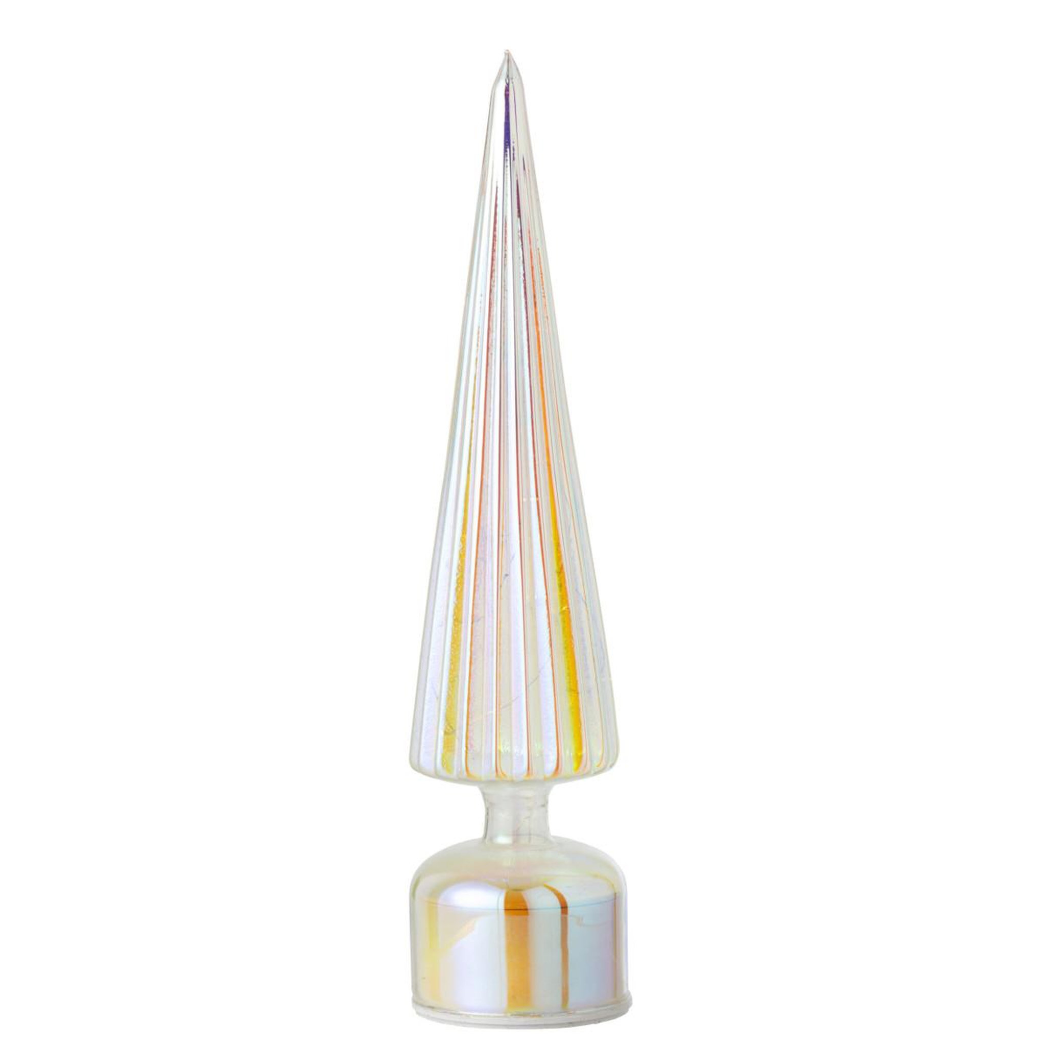 Voir la diapositive 2 : J-LINE Sapin Tournant à LED  Félicie  39cm Multicolore