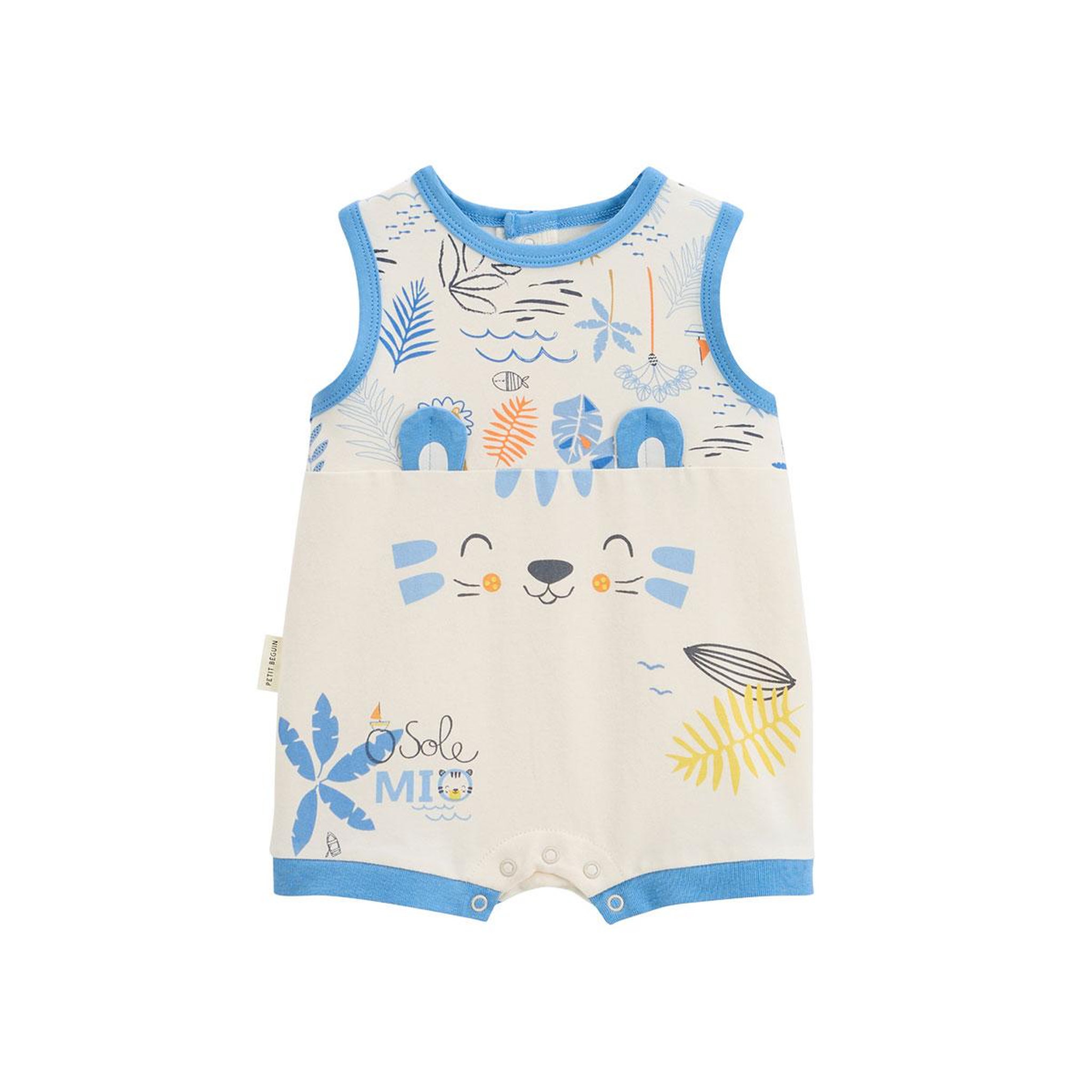 Petit Béguin Barboteuse bébé biscarosse. Coloris disponibles : Beige
