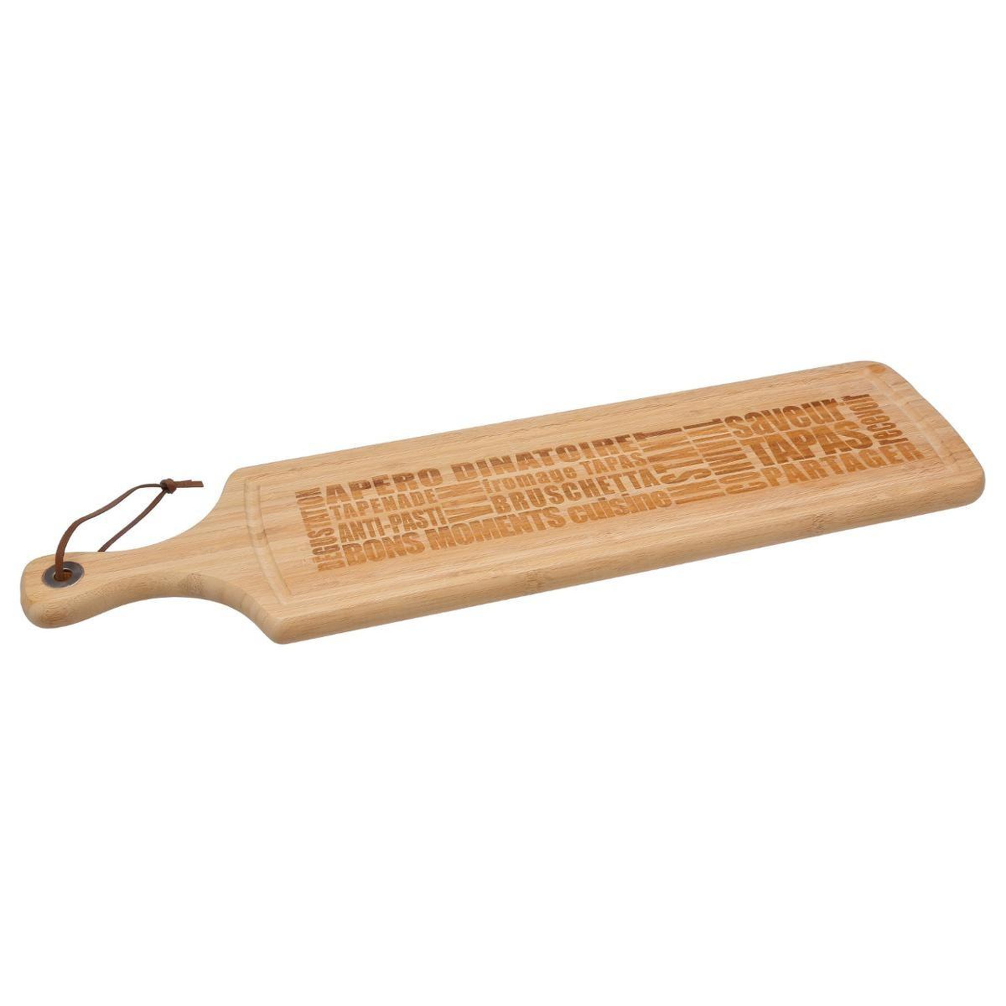 FIVE Planche à Découper  Bambou Words  59cm Marron
