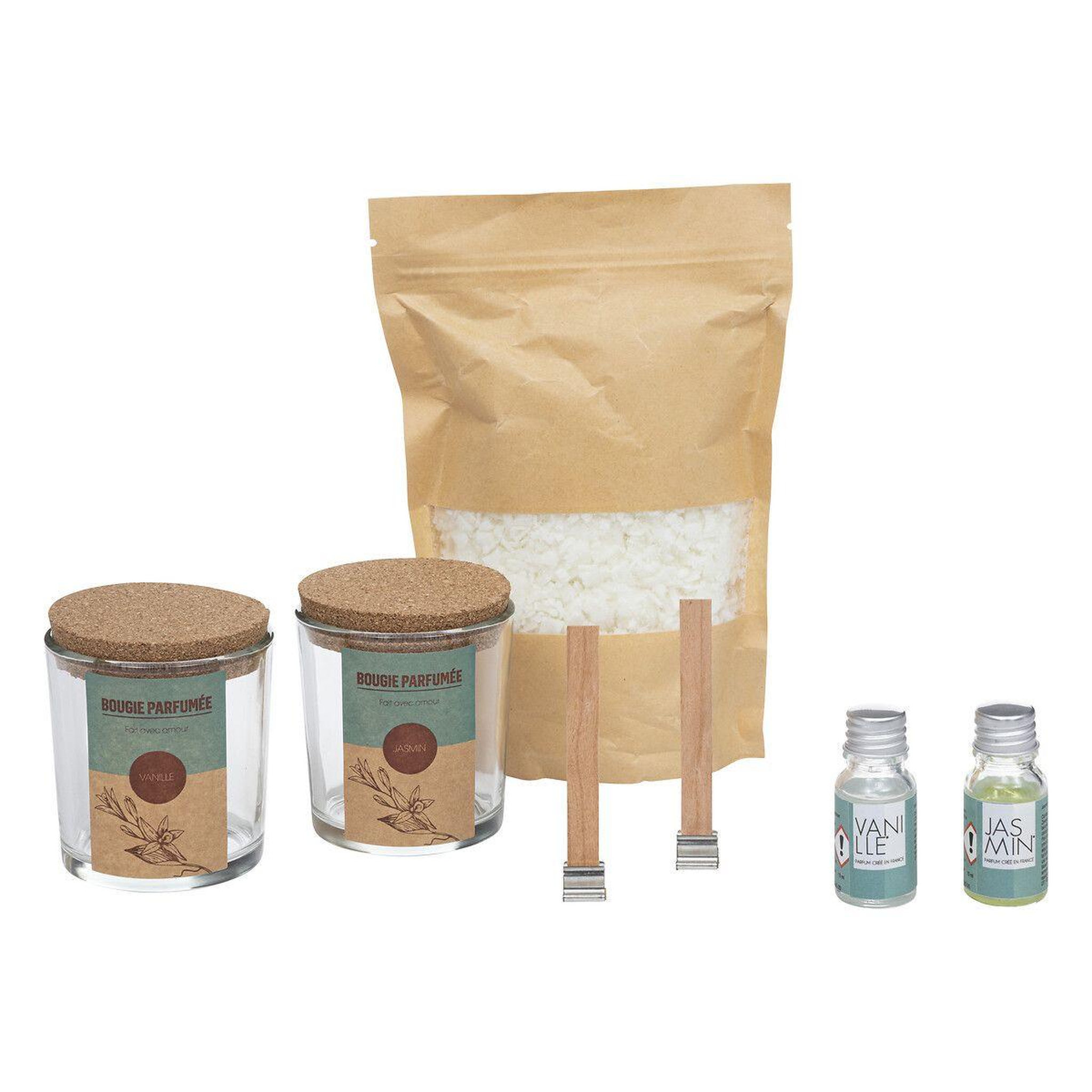 Voir la diapositive 1 : ATMOSPHERA Kit de Fabrication de Bougies  DIY  23cm Beige