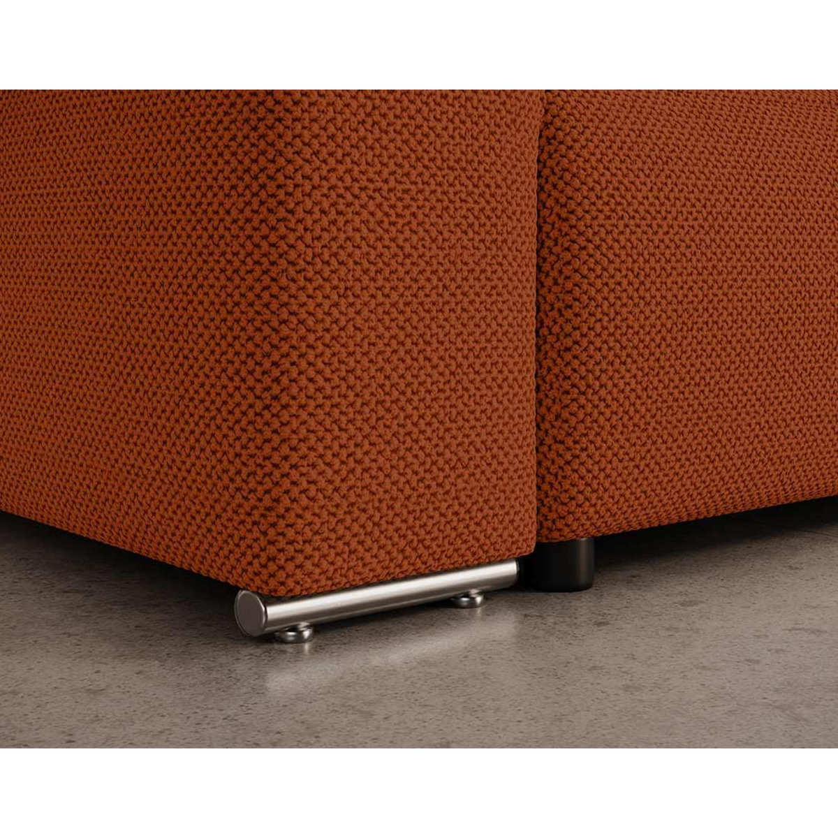 BEST MOBILIER Gabriel - canapé panoramique en u 7 places convertible avec coffre en tissu texturé