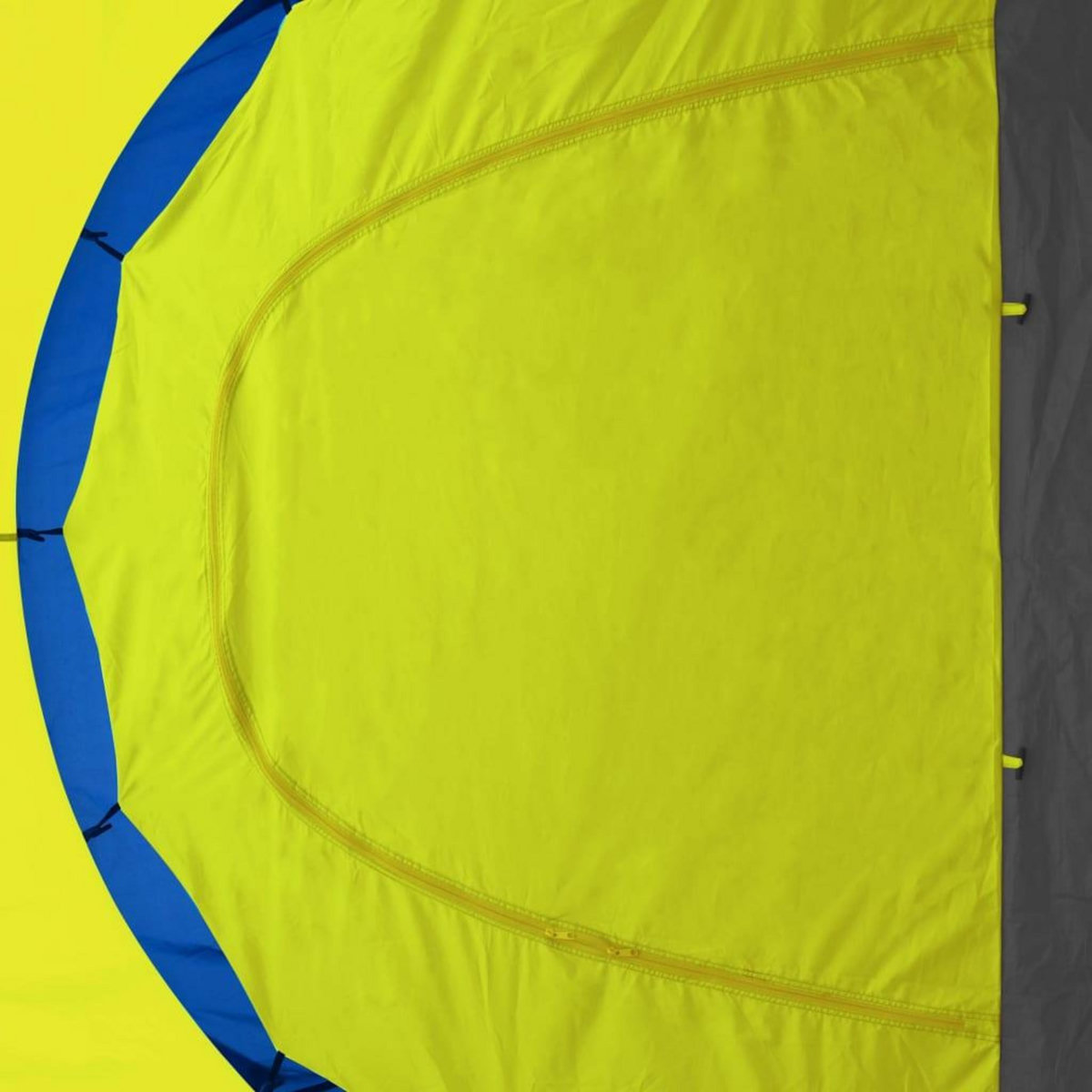 VIDAXL Tente de camping tissu 9 personnes bleu et jaune