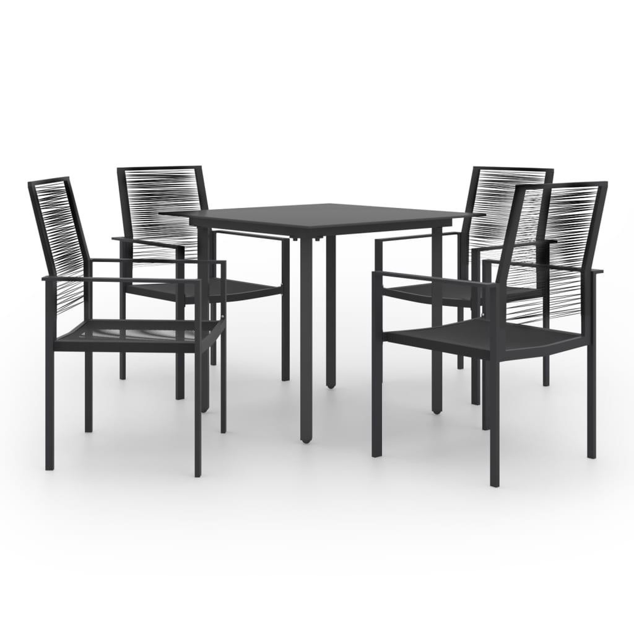 Voir la diapositive 1 : VIDAXL Ensemble a manger de jardin 5 pcs