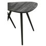 Voir la diapositive 3 : Paris Prix Lot de 2 Tables d'Appoint Triangles  Teck  50cm Noir