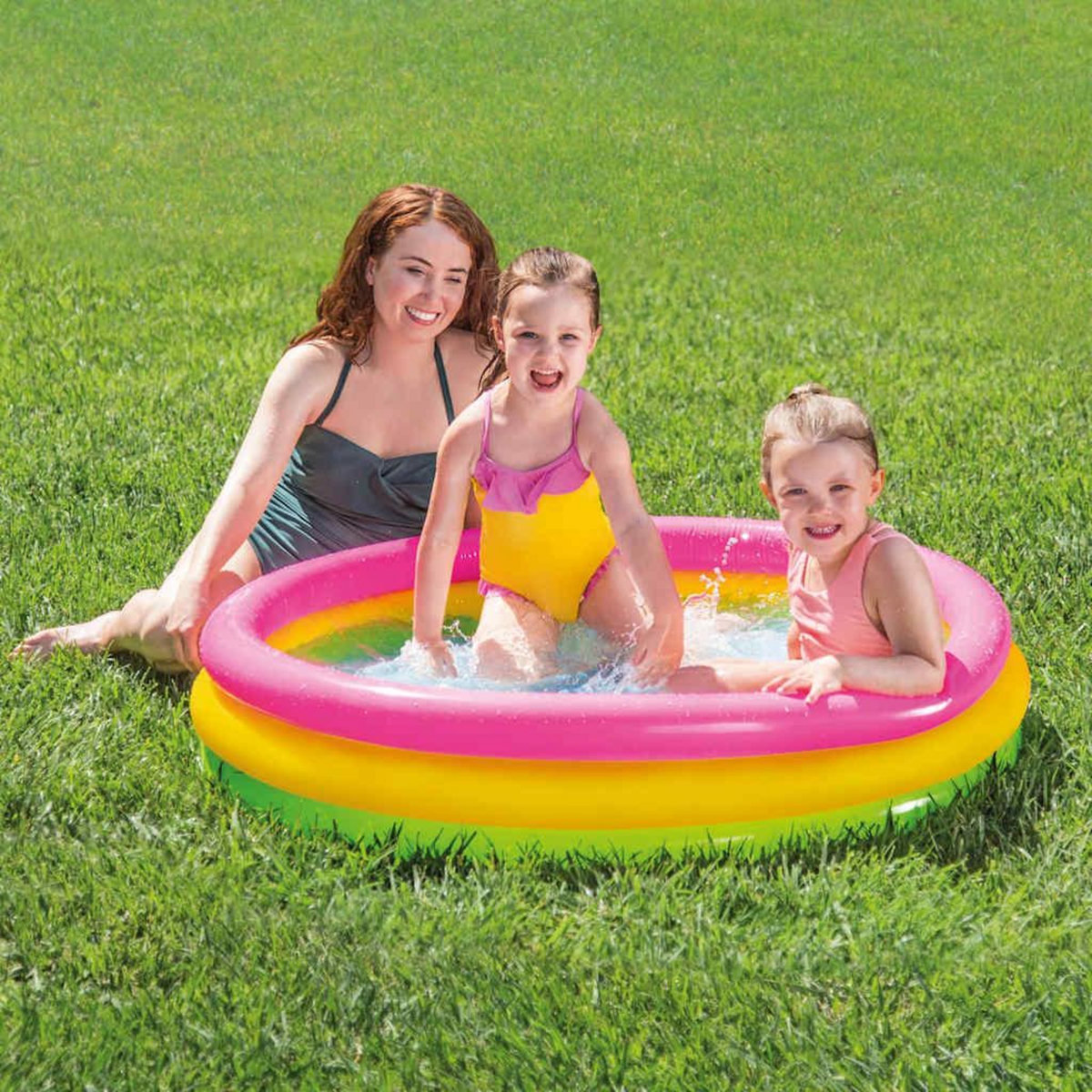 INTEX Intex Piscine gonflable Sunset 3 anneaux 114x25 cm